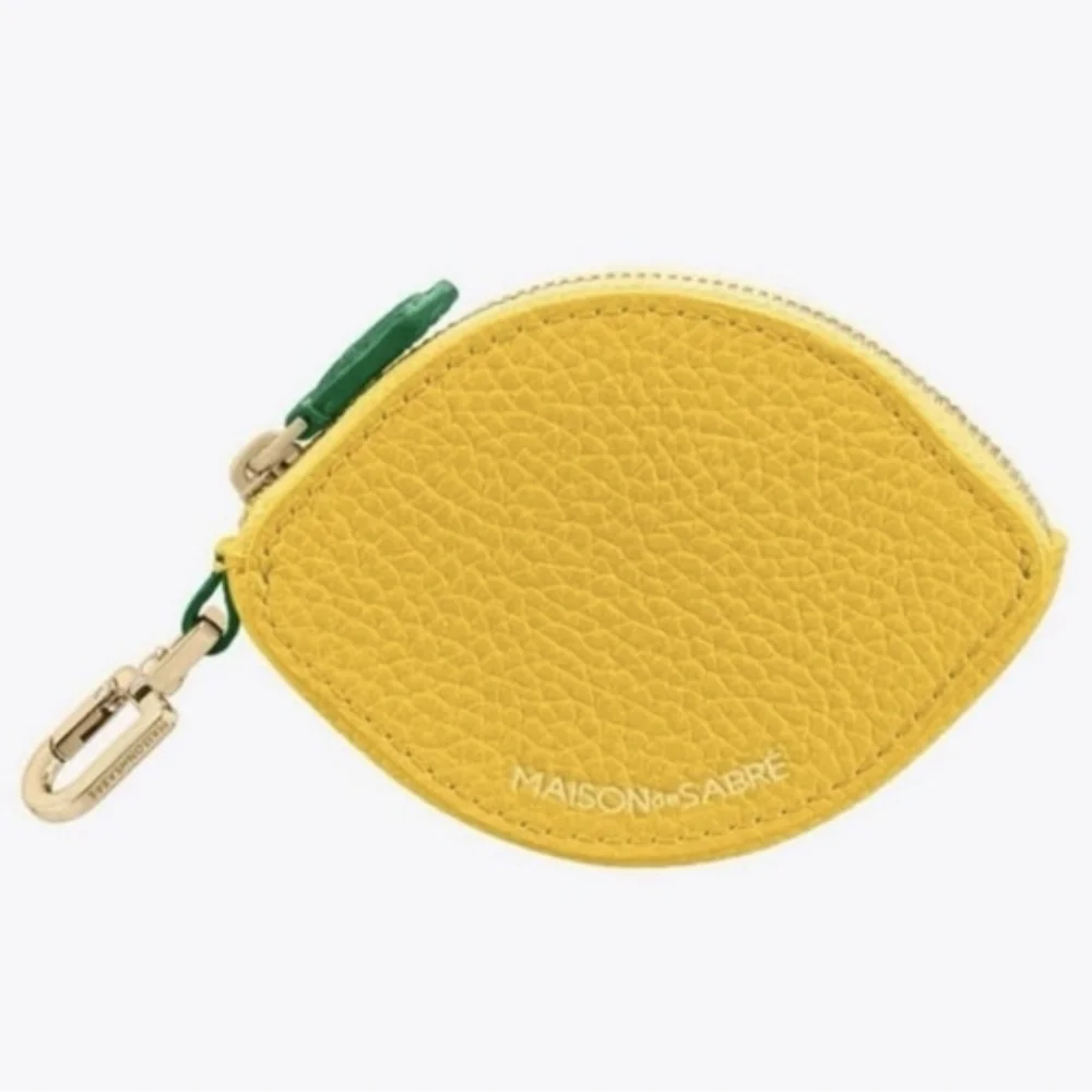 NEW Maison De Sabre Lemon COIN PURSE - Picture 5 of 5